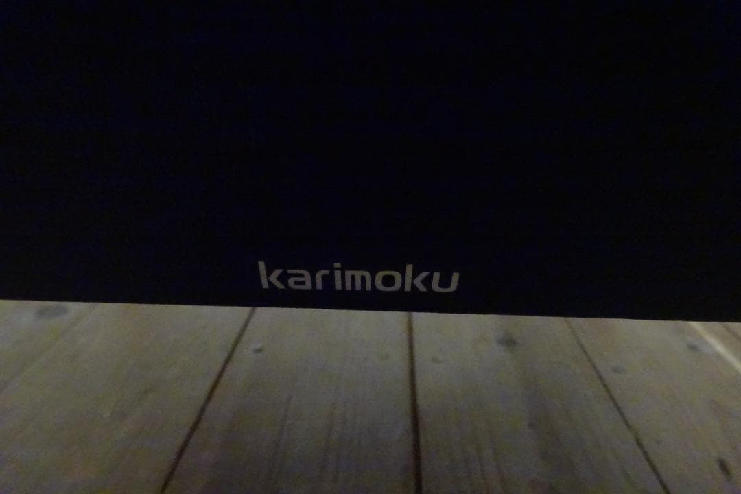 カリモク　WS1120BW　1Pソファ　アームチェア （黒・レザー） A　美品