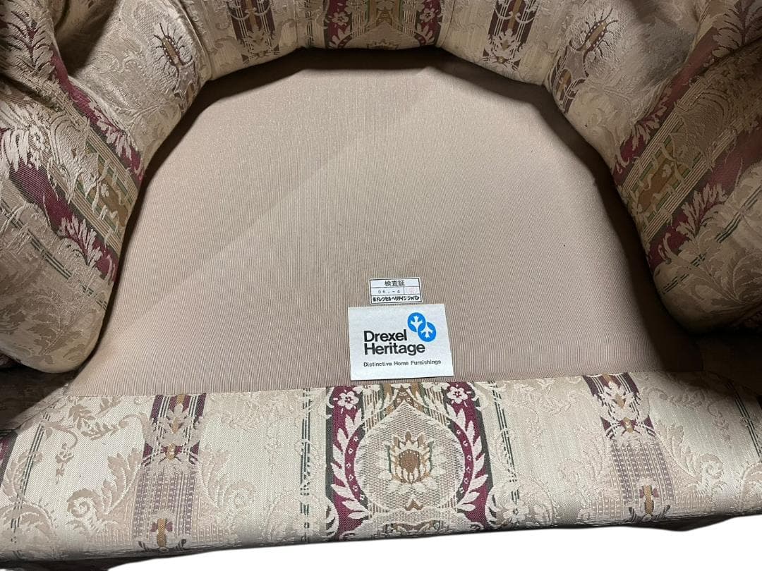 ①◇DREXEL ドレクセルヘリテイジ アップホルスタリー 1人掛けソファ