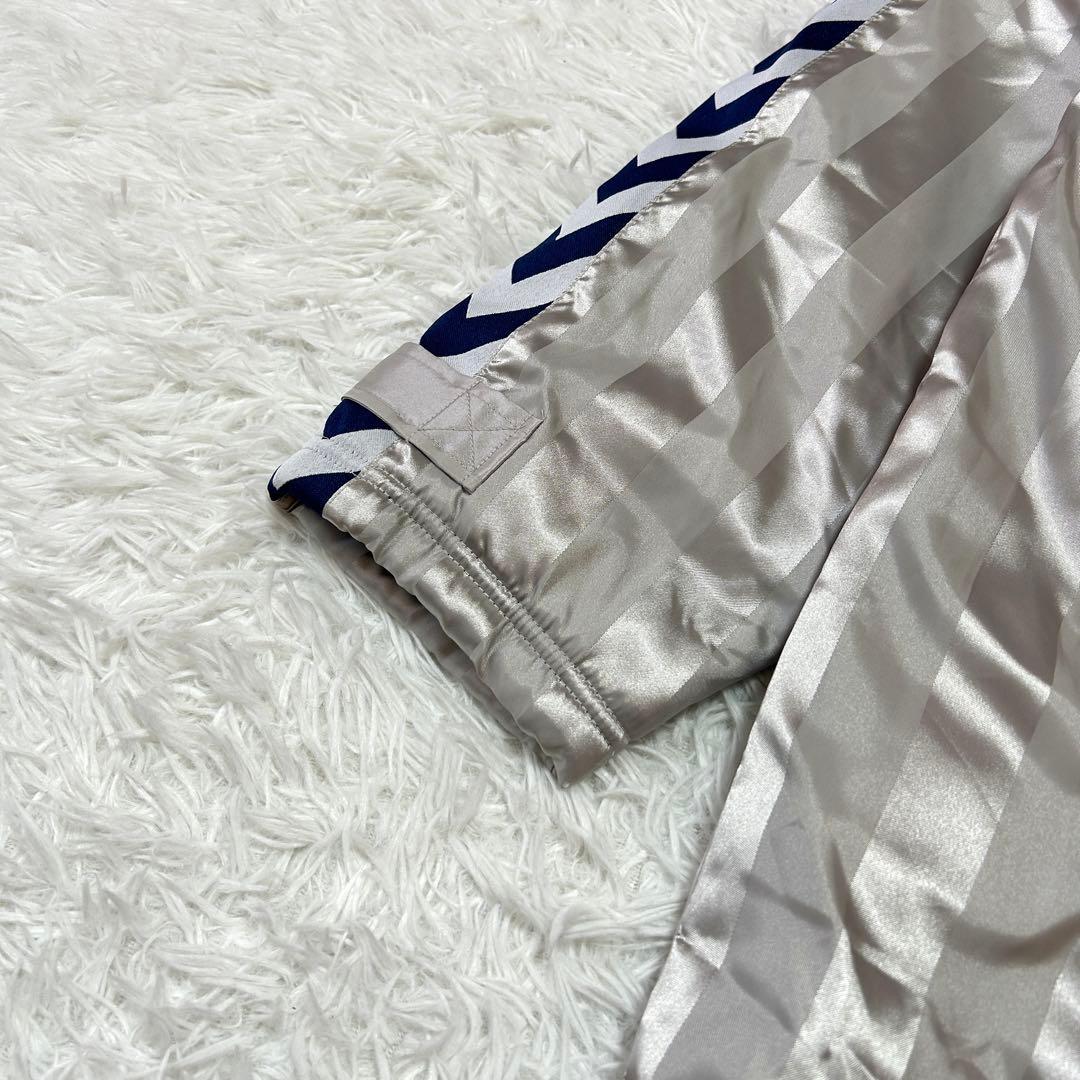 新品タグ付き ヒュンメル ロングボアコート S-M シルバー 撥水 防寒 566