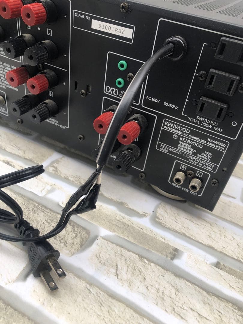 KENWOOD/KA-V6000/サラウンドアンプ通電のみ(A90)