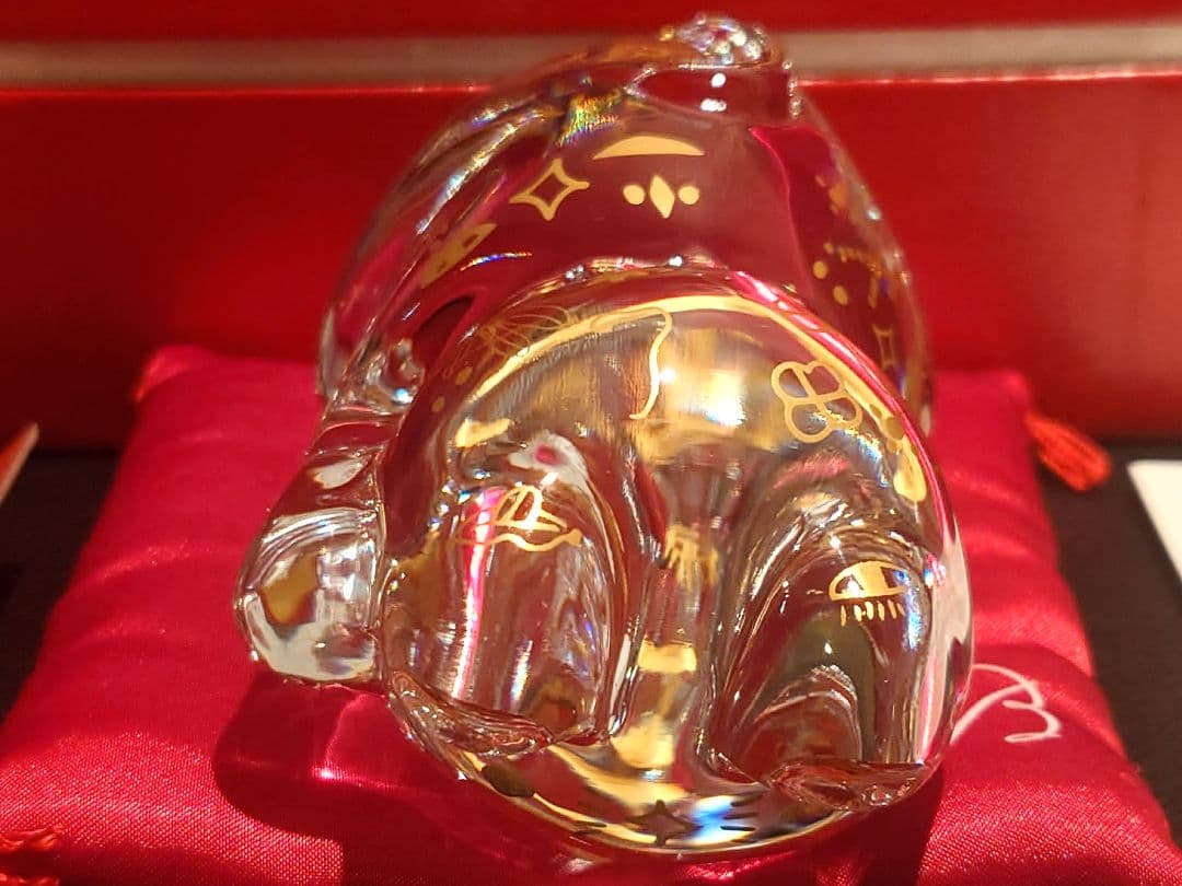 【限定3,000体】バカラ/招き猫/ファウナクリストポリス/専用赤布団付き