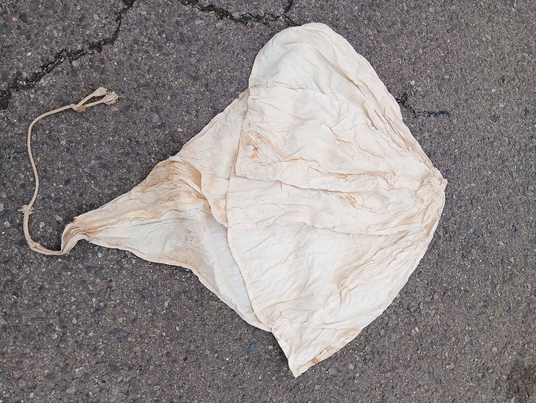 落下傘　　戦前　戦時中　　パラシュート　絹　　戦時資料　戦争　落下傘部隊　布