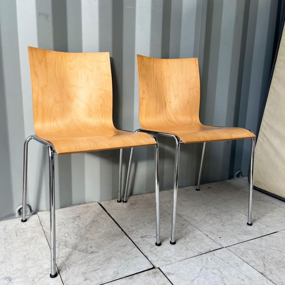 取付無料！エンゲルブレヒト 北欧デンマーク ナチュラル チェリックチェア２脚✨