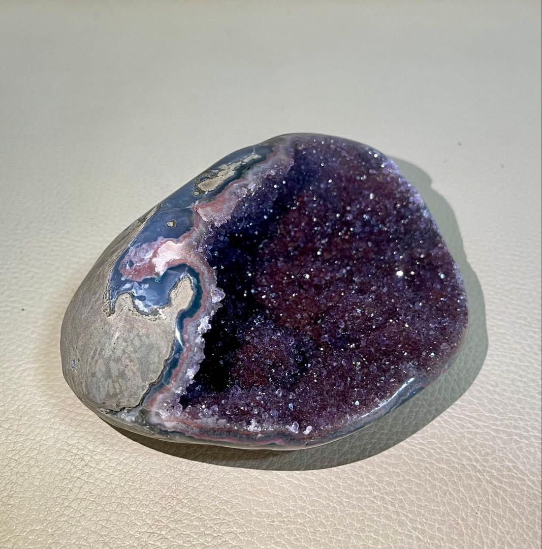 アメジスト マネーボックス ジオード 晶洞 浄化 幸運 魔除 パワーストーン