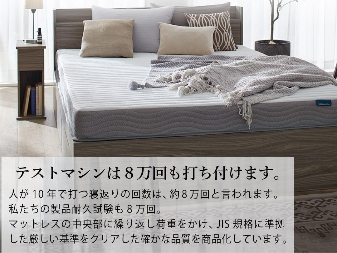 【最安値】シングルベッド 収納ベッド マットレス付き 新品送料込