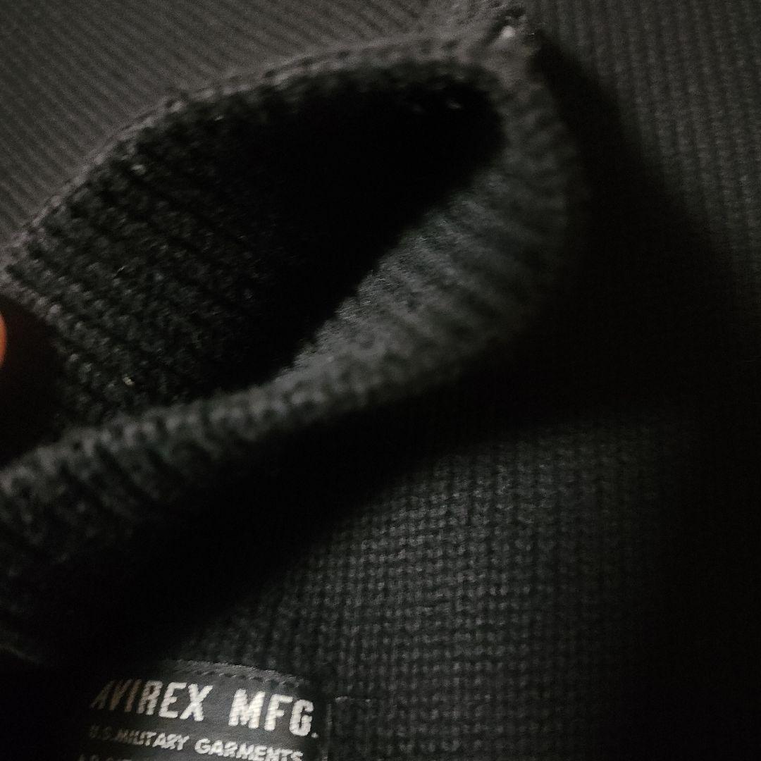 【新品タグ付き】AVIREX　ニット　ジャケット　黒　3L