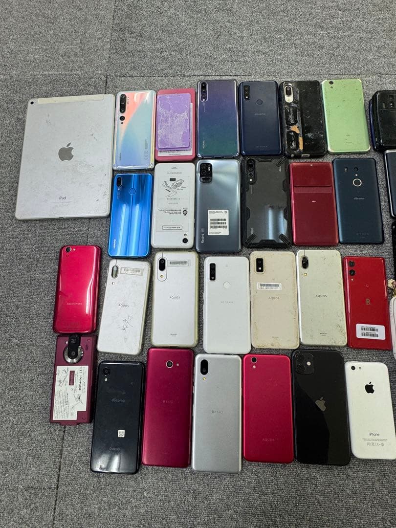 スマホ　ガラケー 携帯電話 本体 66台 ジャンク iPhone ipad