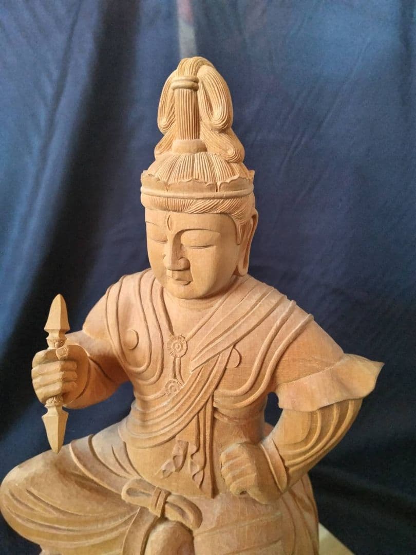 普賢菩薩　木彫り