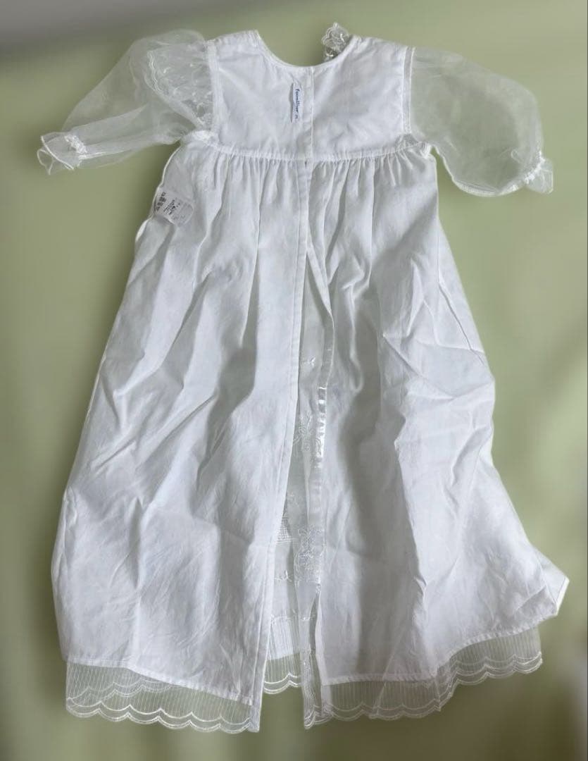 ファミリアベビードレスsize50 帽子セット