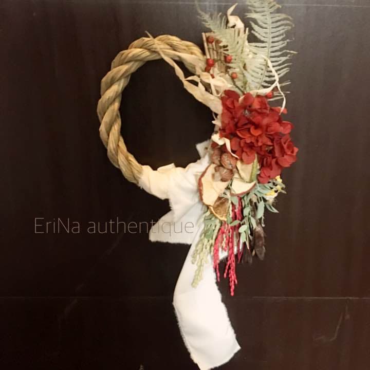 36しめ飾りしめ縄 正月飾り ドライフラワー スワッグ インテリア 雑貨