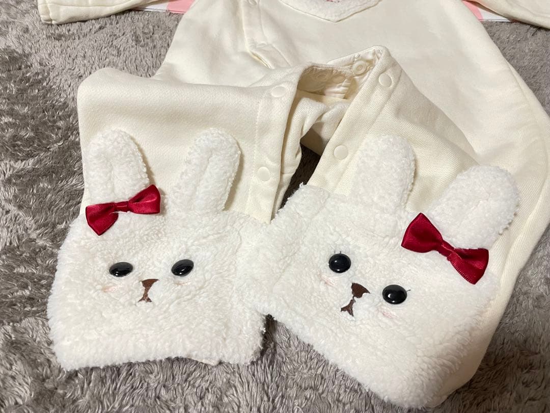 シャーリーテンプル　カバーオール　裏起毛　80