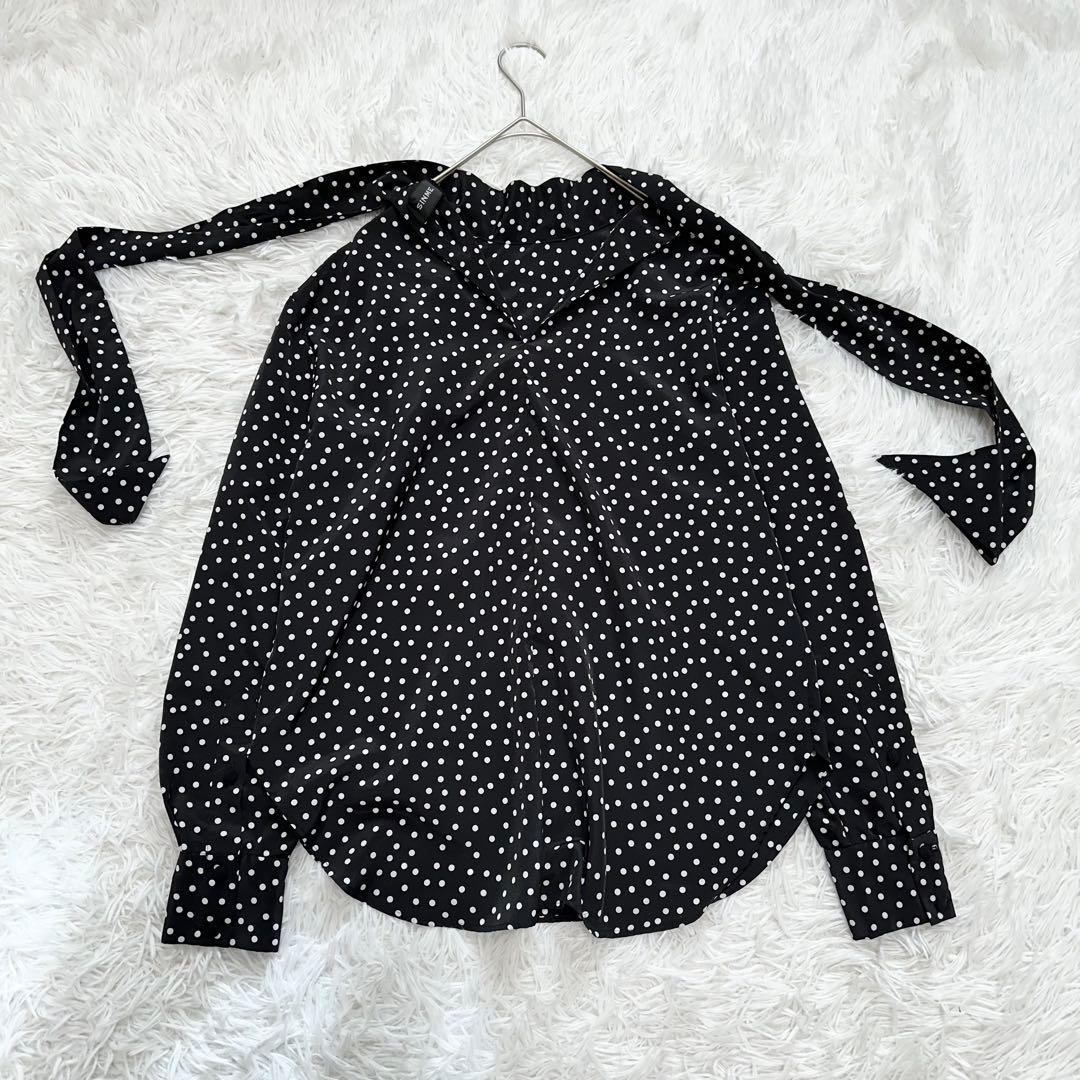 ✨美品✨SIMME シンメ ドットボウタイブラウス ブラック M
