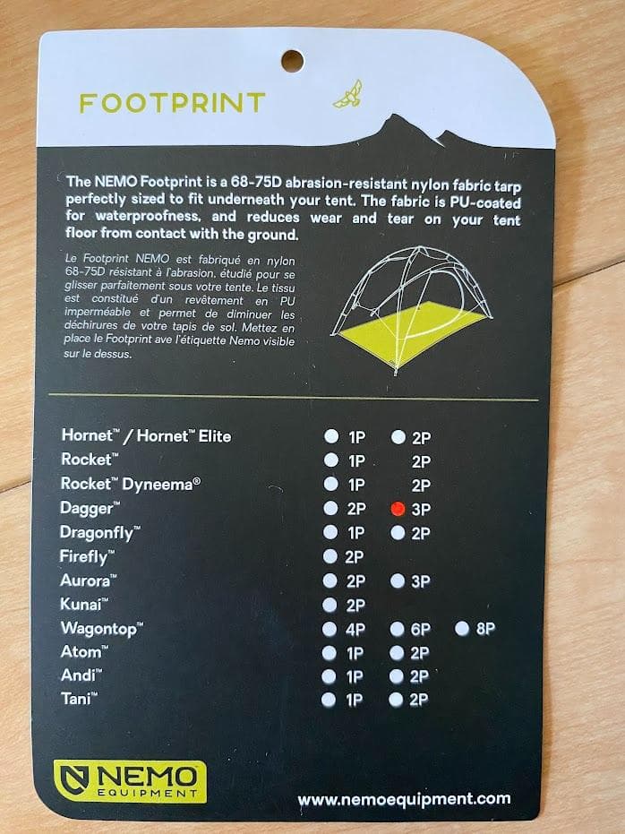 【希少】ニーモ　NEMO ダガーストーム3人用　登山最適　キャンプ　軽量