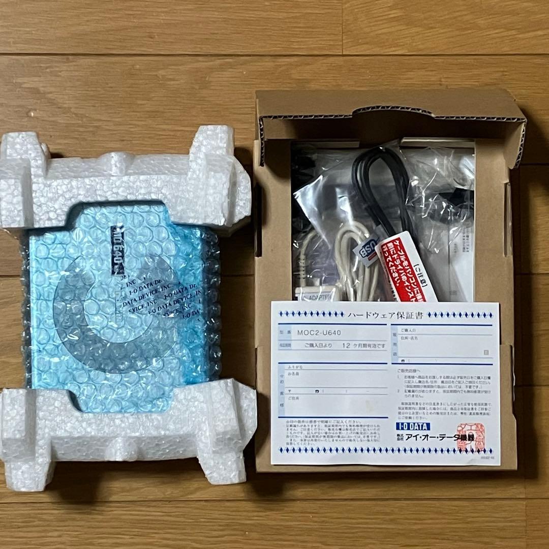 I-O DATA MOC2-U640 USB接続640MB外付MOドライブ
