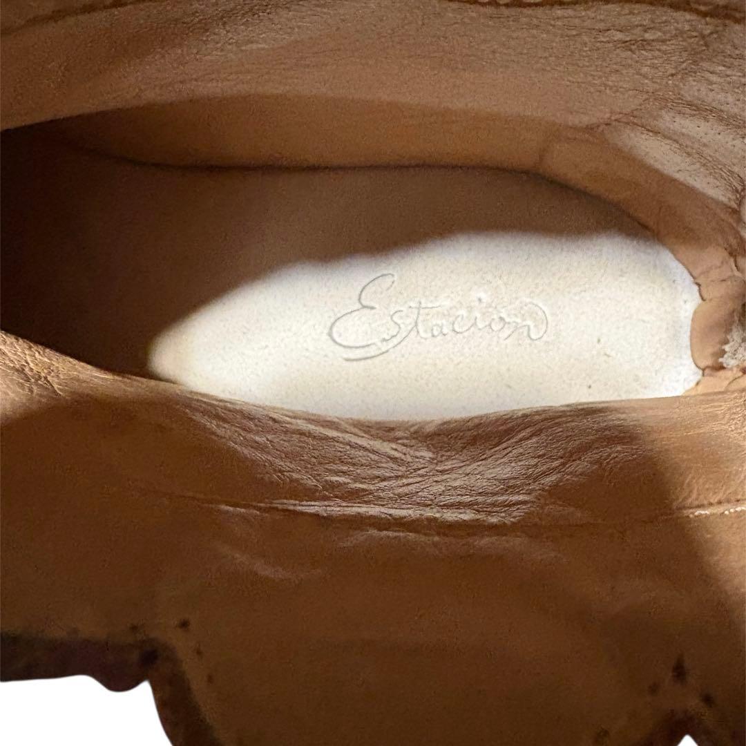 美品　Estacion エスタシオン アヒルモチーフ 本革 ブーツ　Lサイズ