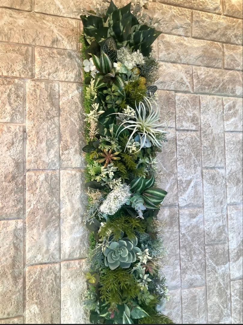 光触媒　人工観葉植物　ウォールグリーン　フェイクグリーン　壁掛け801スモークg