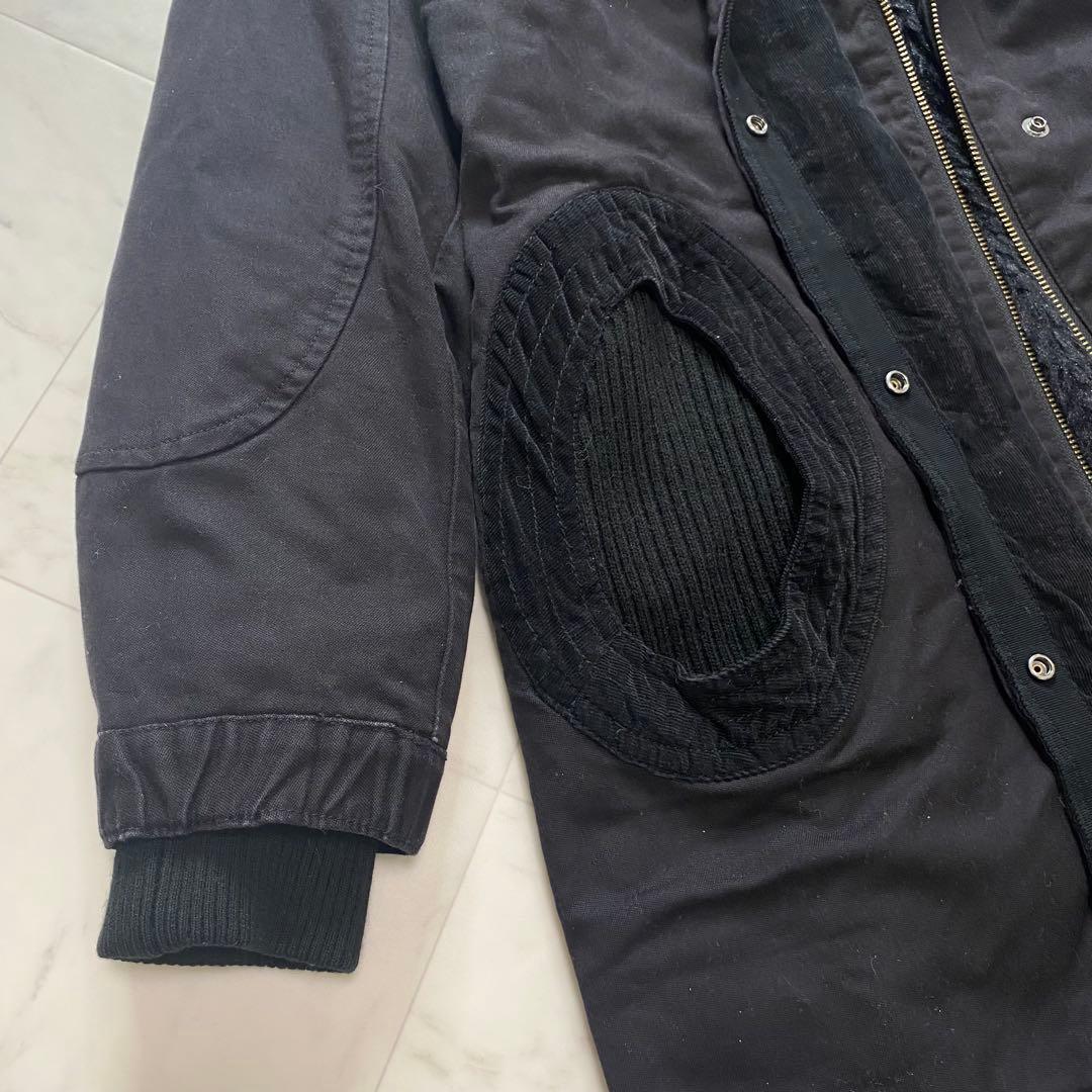 ツモリチサト　黒　モッズコート　ラクーンファー　ボアライナー付き