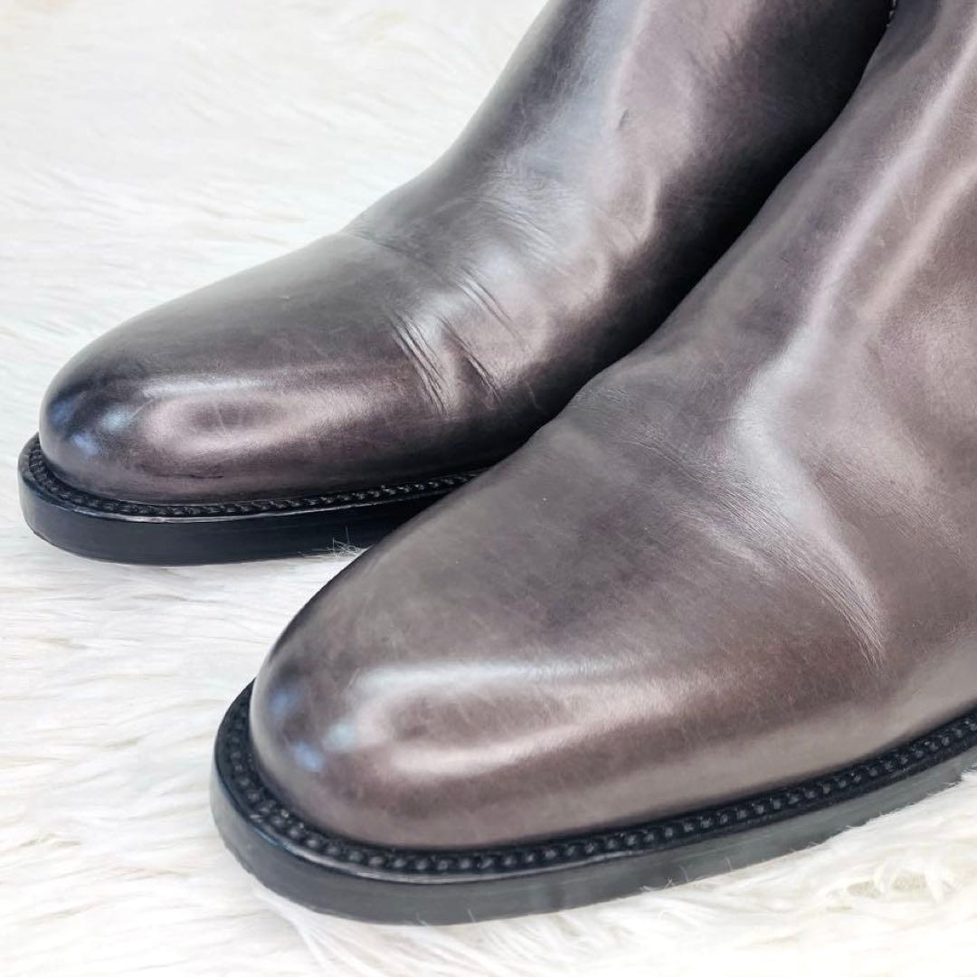 【希少色】SARTORE 38 グレージュダブルストラップ　サイドジップ　ロング