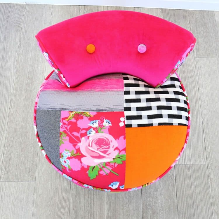 カラフルパッチワークスツール