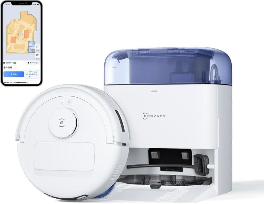 【新品未開封】エコバックス DEEBOT mini ロボット掃除機 水拭き両用