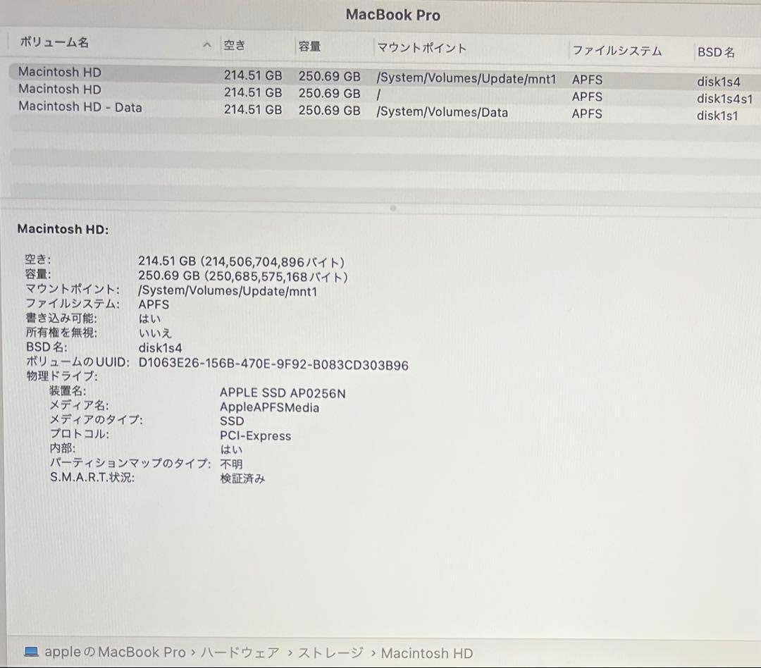 【美品】MacBook Pro 13-inch (2019) i5 箱