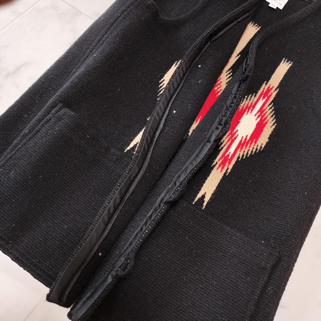 希少 オルテガ 人気カラーブラック 36 スクエアフロントチマヨベスト ポケット