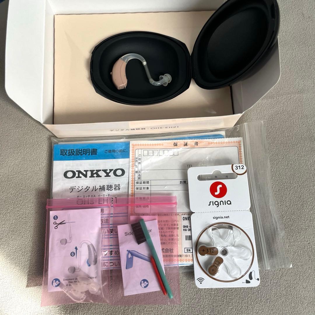 ONKYO オンキョー耳かけ式デジタル補聴 器 OHS-EH21 左右兼用片耳用