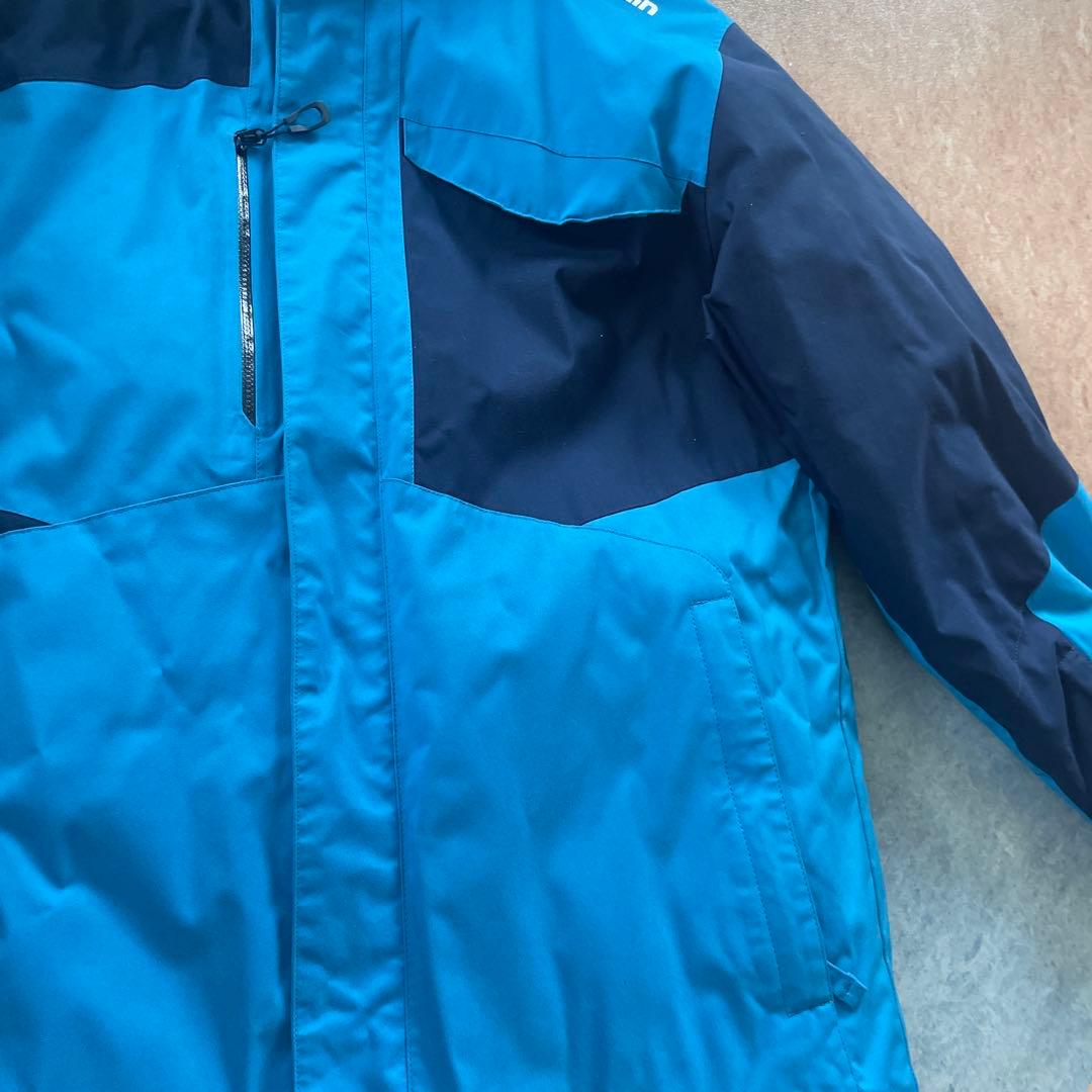 ジュニアスキーウェア 上下セットgoldwin 青/紺160