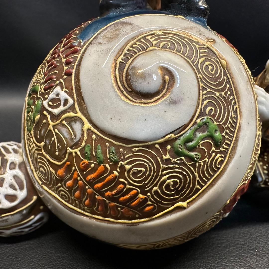 ♡Fa左1026 古九谷焼 恵比寿 大黒天 置物 アンティーク 七福神 縁起物