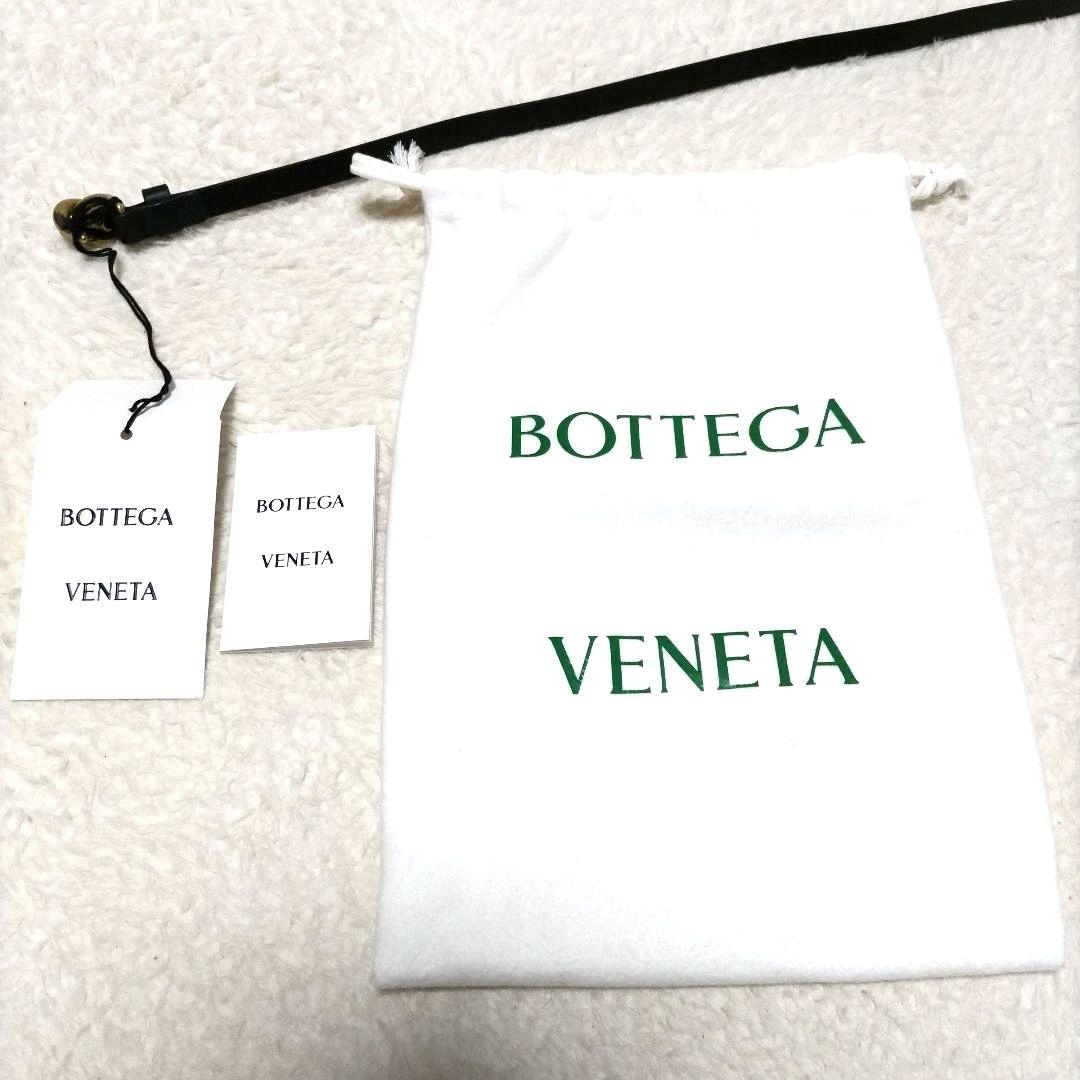 ボッテガヴェネタ VALKO ゴールド金具 レザー ナローベルト 24SS 美品