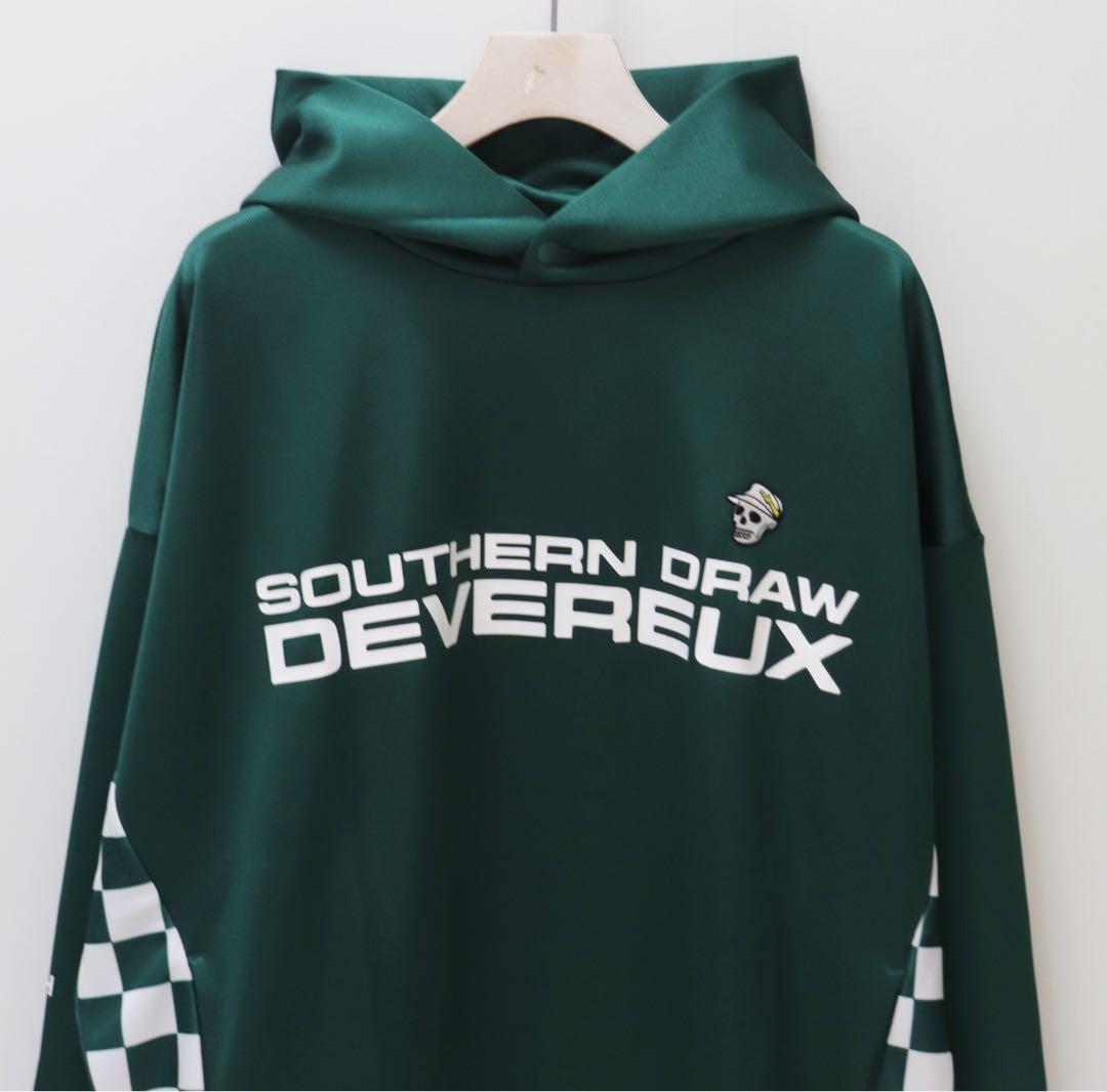 《デヴァローゴルフ》未使用 ビッグメッセージチェッカーフーディ ゴルフウェア L