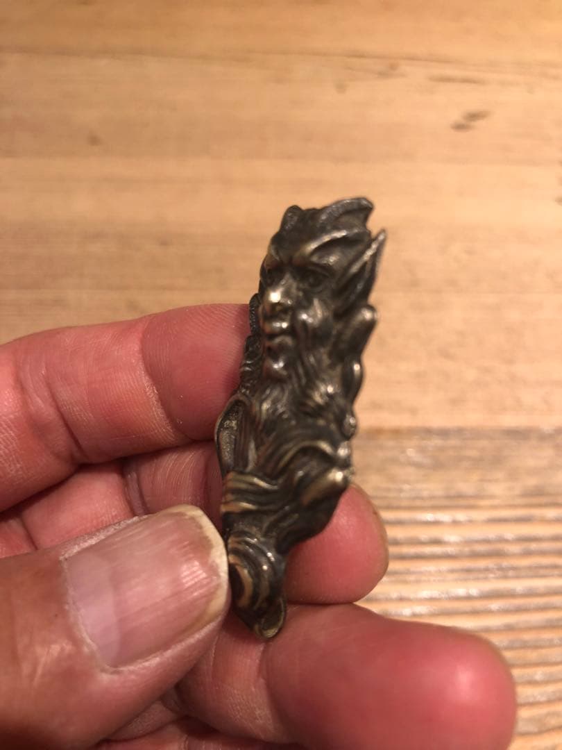 アンティーク　デビル 悪魔　サタン　インダストリアル　ビンテージ　ゴシック