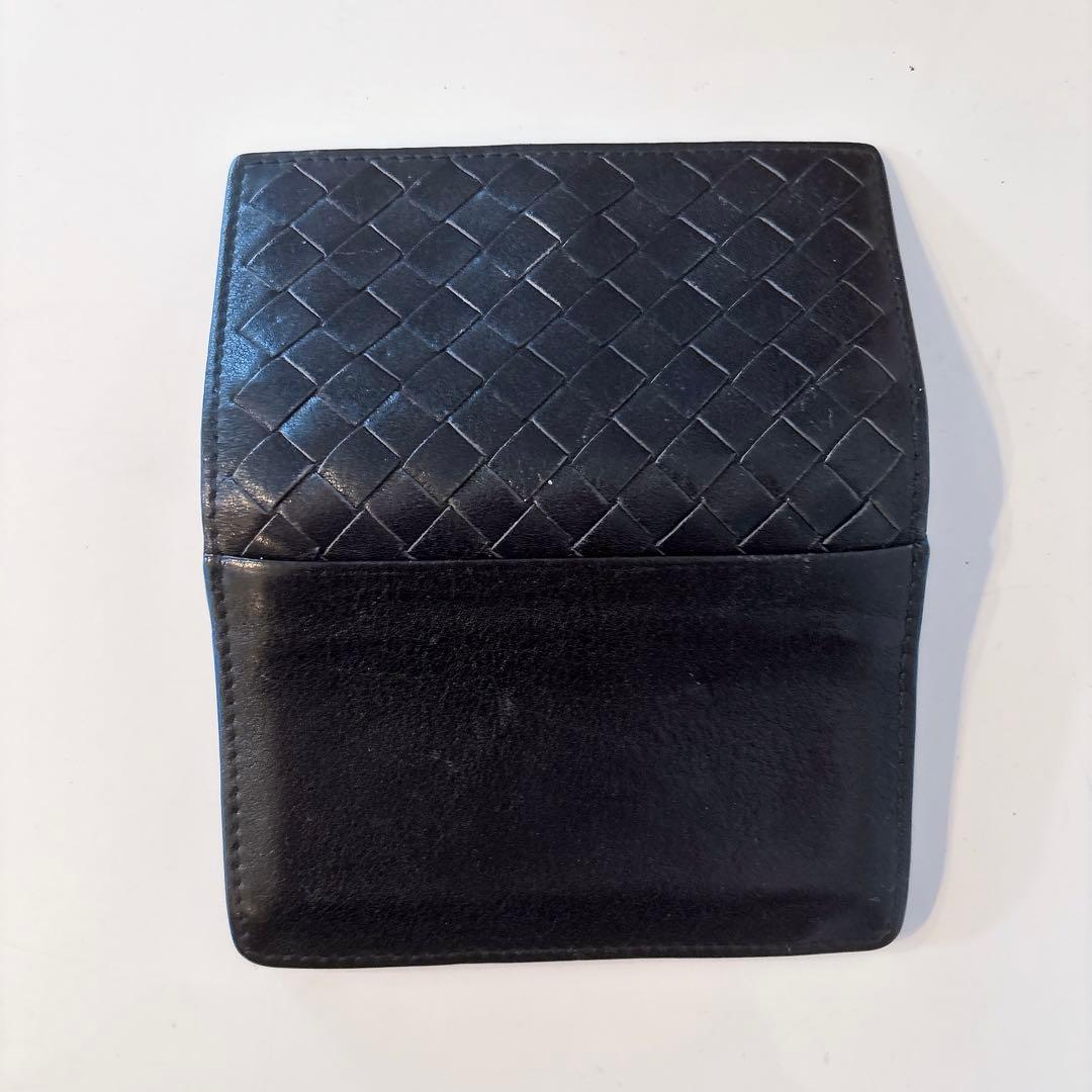 BOTTEGA VENETA ボッテガ　名刺入れ　青×黒