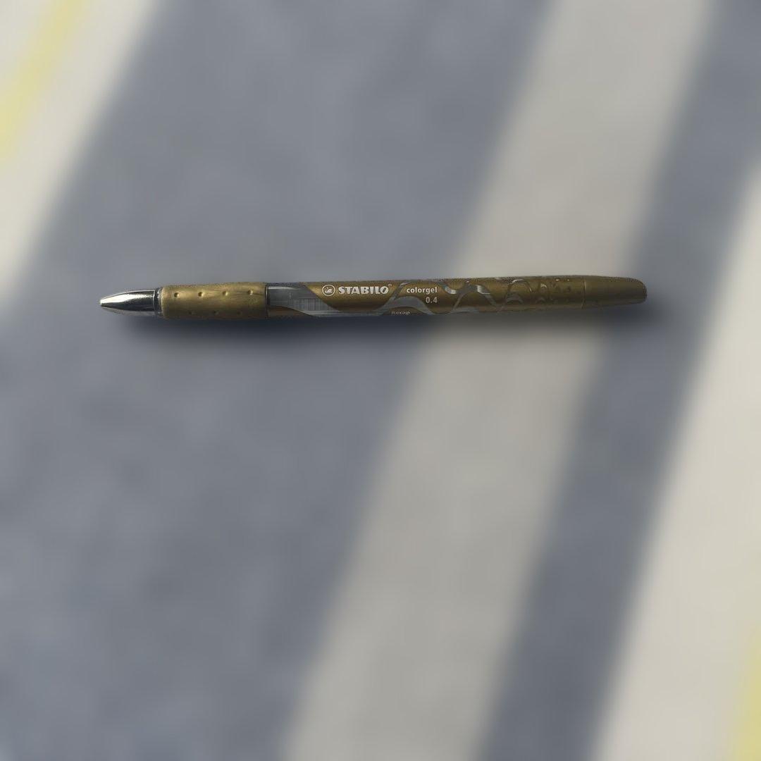 ペン回し　STABILO color gel 金 スタビロカラーゲル