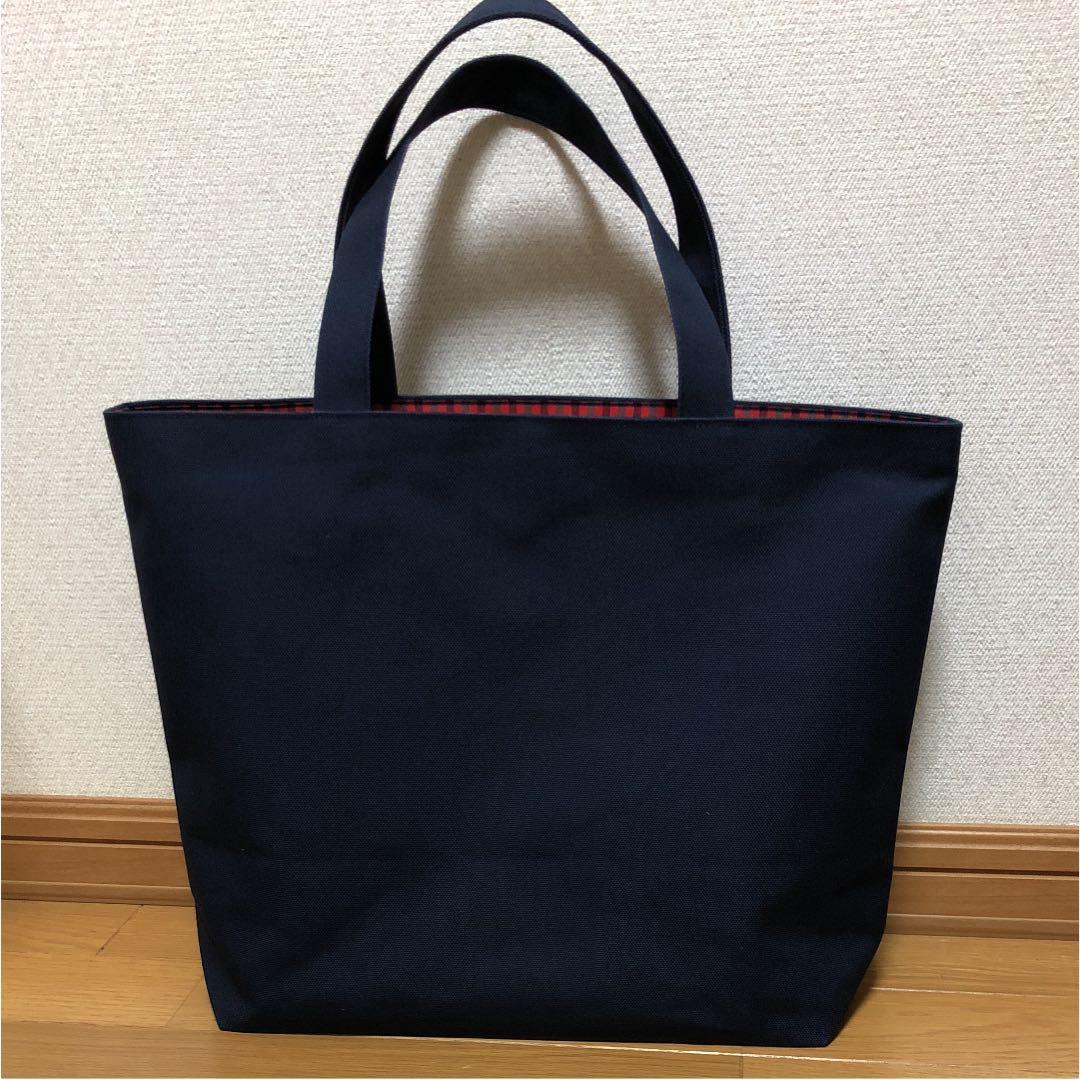 にこにこ様オーダー^ ^ファミリアチェックのトートバック