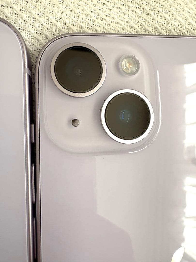 Apple iPhone14【2台】128GB パープル　充電器付き 美品