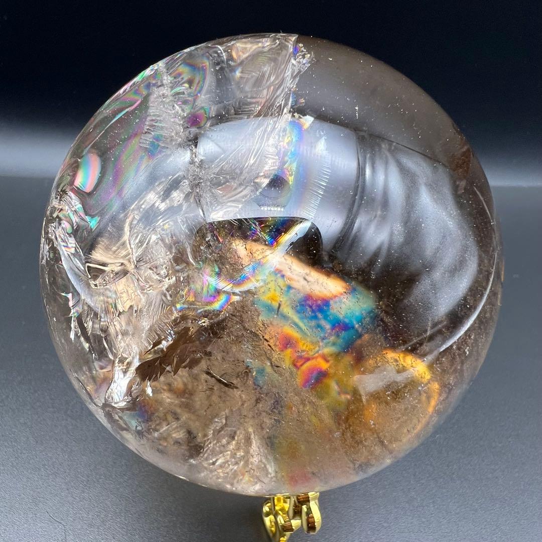 ✳️専用‼️☆激凄美宝珠☆極上別格品☆スモーキークォーツ 丸玉 天然石 煙水晶 原石