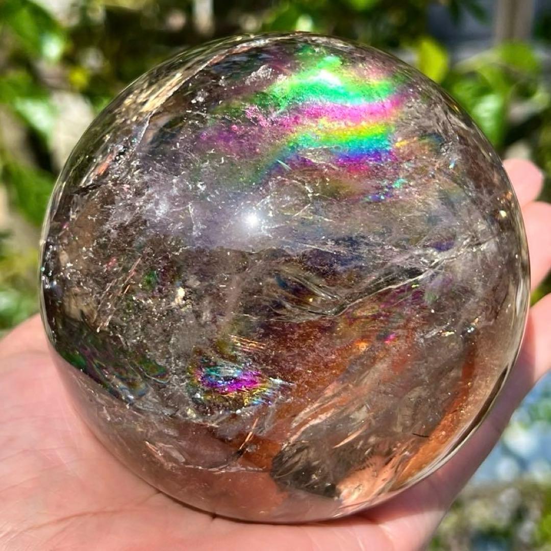 ✳️専用‼️☆激凄美宝珠☆極上別格品☆スモーキークォーツ 丸玉 天然石 煙水晶 原石