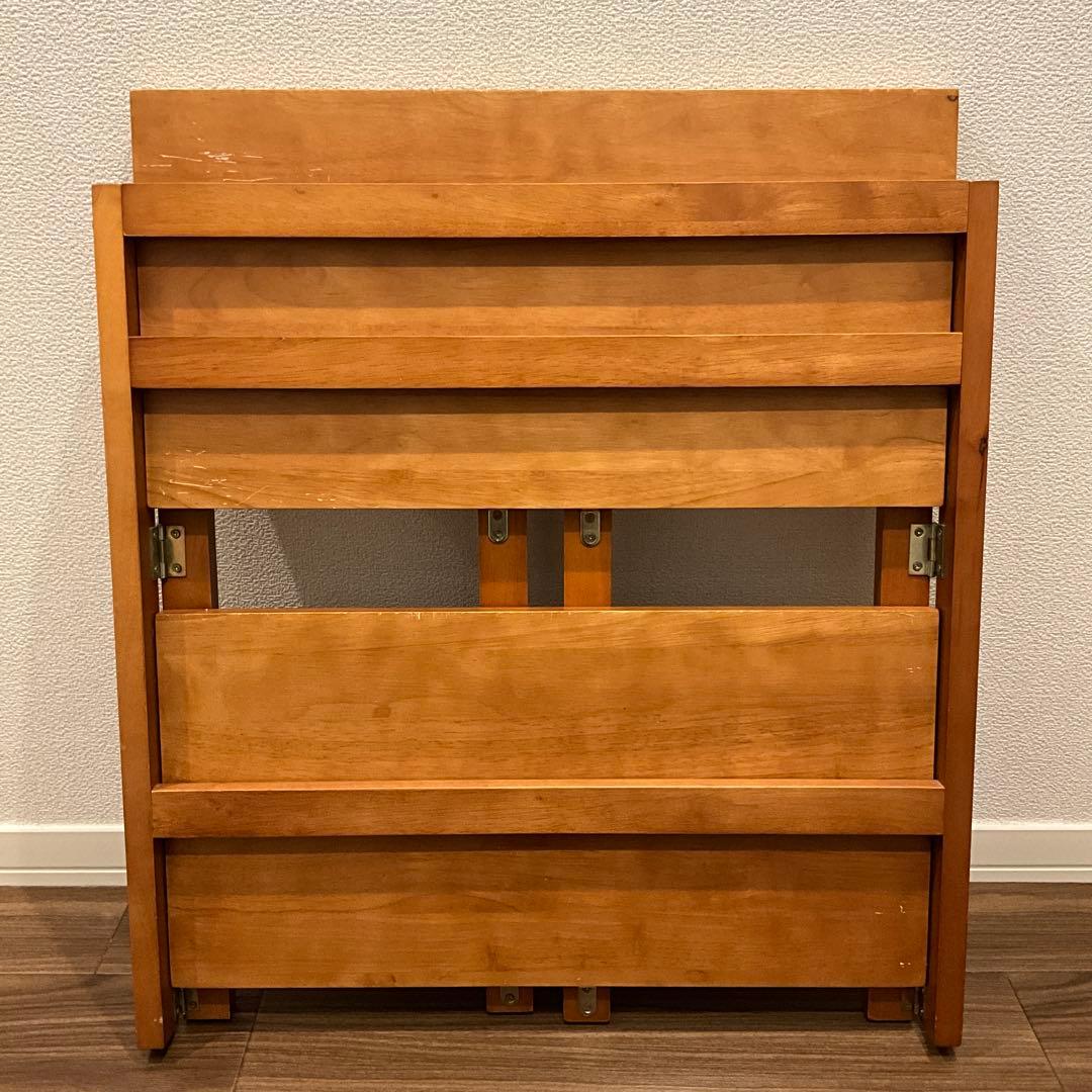 【本棚】折り畳み式　木製ラック　600×300×610（mm）