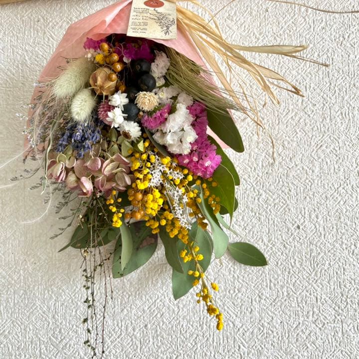 華やかスワッグ、ブーケ