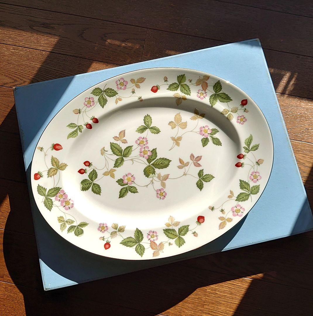 【新品未使用】 ワイルドストロベリー オーバルプレート