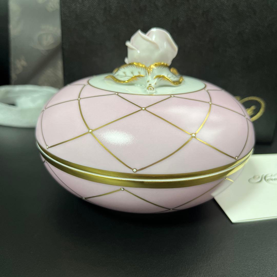 ［新品］Herend♡メモリアルローズ♡カバードボックス、ボンボニエール小物入れ