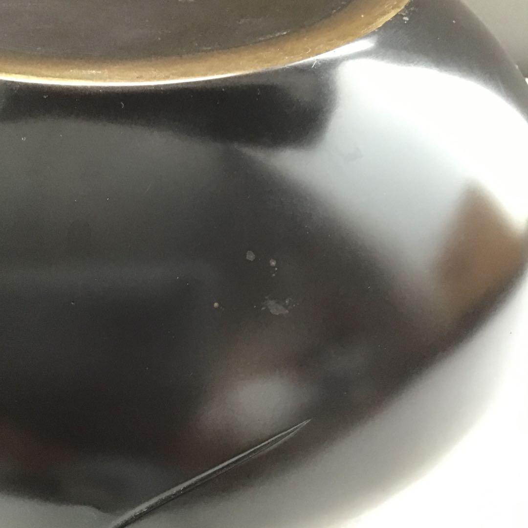 茶道具　水指　捻子梅水指(金属製)塗の蓋付　駒方米山作　共箱　紙箱　S246MS