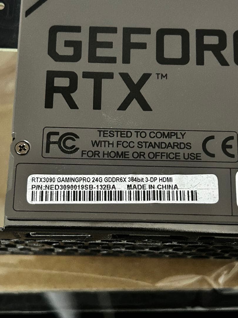 グラフィックボード・グラボ・ビデオカード RTX3090 GAMINGPRO 24GB GDDR6X 384bit