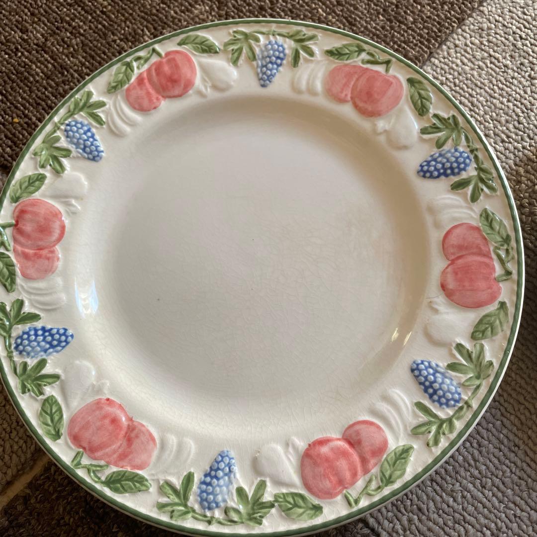 BARRATTS フルーツモチーフ陶器平皿2枚セット