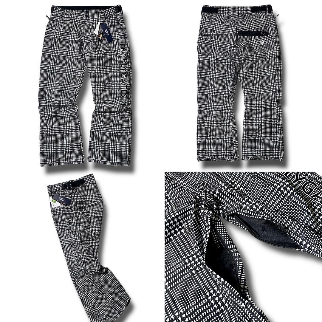 定価10.6万 L パーリーゲイツ 千鳥格子柄 スノーウェア スノボ 上下セット