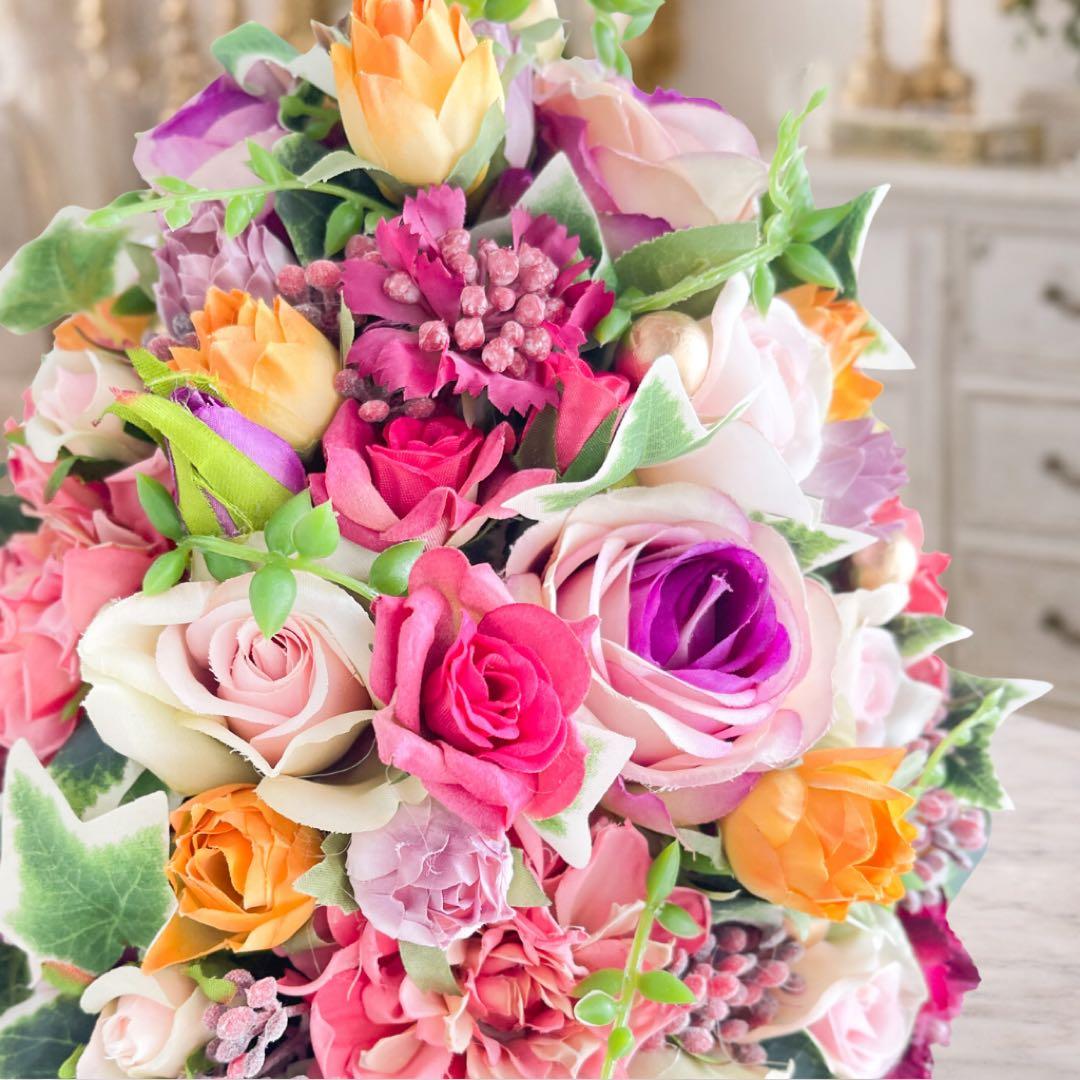 祝福の日に咲く森の花｜高級フラワーアレンジメント｜光触媒フラワー アートフラワー