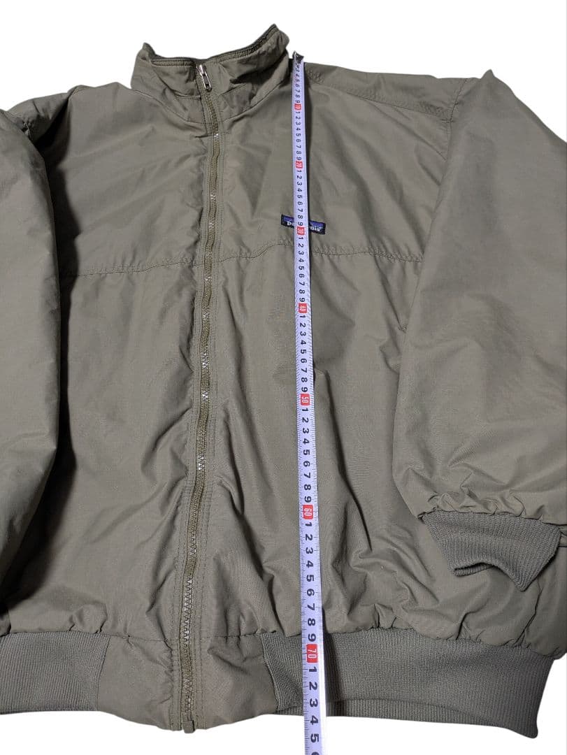 【ほぼデッド】patagonia XXL カーキ シェルドシンチラジャケット
