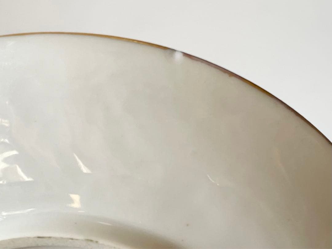 骨董　アンティーク　イタリア　カポディモンテ　カップアンドソーサー　金彩　ジノリ