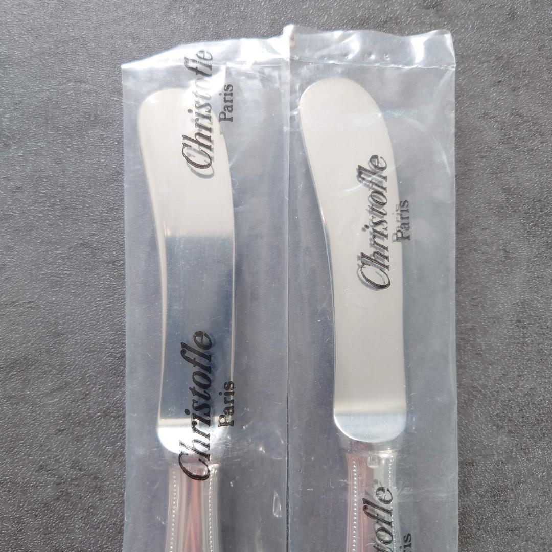 希少 クリストフル パール バターナイフ 未開封 2点